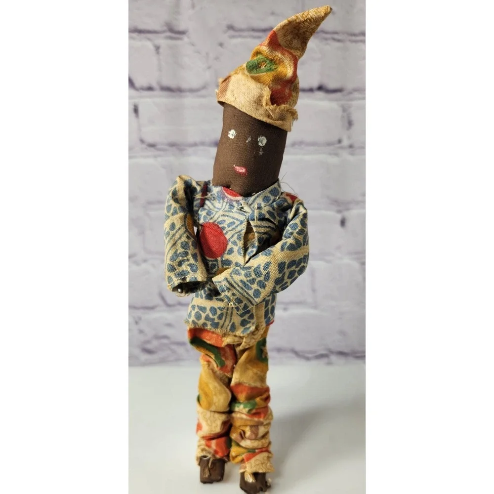 Vintage Hand Made Folk Art Doll Jamaica Bahamas Africa Collectible